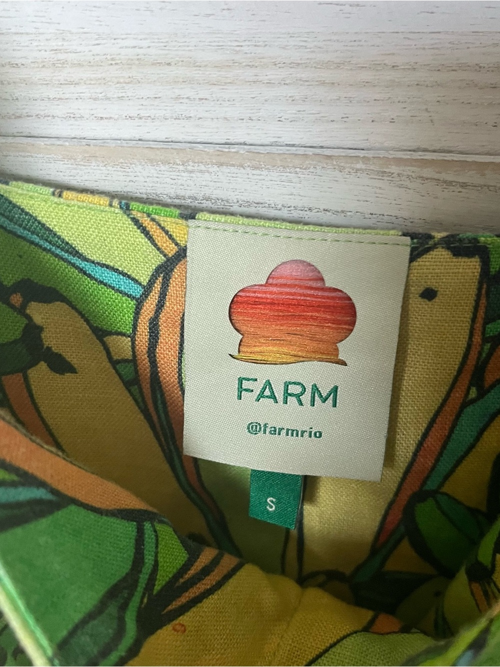Farm Rio Green Banana Dress - Picture 3 of 10